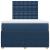 Pat box spring cu saltea, albastru, 120x200 cm, textil GartenMobel Dekor