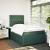Pat box spring cu saltea, verde închis, 120x200 cm, catifea GartenMobel Dekor