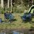 Scaune de camping cu buzunar, pliabile, 2 buc., model frunze GartenMobel Dekor