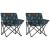 Scaune de camping cu buzunar, pliabile, 2 buc., model frunze GartenMobel Dekor