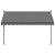 Copertină retractabilă, antracit, 300x150 cm, textil și oțel GartenMobel Dekor