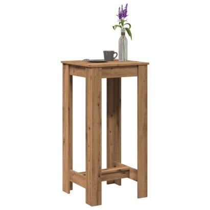Masă de bar, stejar artizanal, 51x50x103,5 cm, lemn prelucrat GartenMobel Dekor