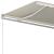 Copertină retractabilă manual, crem, 450x350 cm GartenMobel Dekor