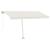 Copertină autonomă retractabilă manual, crem, 450x350 cm GartenMobel Dekor