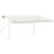 Copertină retractabilă manual, cu stâlpi, crem, 4,5x3,5 m GartenMobel Dekor