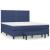 Pat box spring cu saltea, albastru, 180x200 cm, material textil GartenMobel Dekor