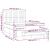 Pat box spring cu saltea, albastru, 140x200 cm, textil GartenMobel Dekor