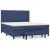 Pat box spring cu saltea, albastru, 180x200 cm, material textil GartenMobel Dekor