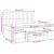 Pat box spring cu saltea, albastru, 200x200 cm, textil GartenMobel Dekor