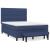 Pat box spring cu saltea, albastru, 140x200 cm, textil GartenMobel Dekor