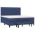 Pat box spring cu saltea, albastru, 180x200 cm, material textil GartenMobel Dekor