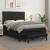 Pat box spring cu saltea, negru, 140x200 cm, piele ecologică GartenMobel Dekor
