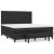 Pat box spring cu saltea, negru, 160x200 cm, piele ecologică GartenMobel Dekor