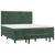 Pat box spring cu saltea, verde închis, 180x200 cm, catifea GartenMobel Dekor