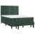Pat box spring cu saltea, verde închis, 140x200 cm, catifea GartenMobel Dekor