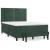 Pat box spring cu saltea, verde închis, 140x200 cm, catifea GartenMobel Dekor