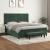 Pat box spring cu saltea, verde închis, 160x200 cm, catifea GartenMobel Dekor