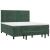 Pat box spring cu saltea, verde închis, 160x200 cm, catifea GartenMobel Dekor
