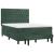 Pat box spring cu saltea, verde închis, 140x190 cm, catifea GartenMobel Dekor