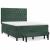 Pat box spring cu saltea, verde închis, 140x200 cm, catifea GartenMobel Dekor