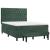 Pat box spring cu saltea, verde închis, 140x200 cm, catifea GartenMobel Dekor