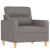 Set de canapele cu perne, 4 piese, gri taupe, textil GartenMobel Dekor