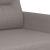 Set de canapele cu perne, 3 piese, gri taupe, textil GartenMobel Dekor