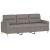 Set de canapele cu perne, 3 piese, gri taupe, textil GartenMobel Dekor