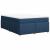Pat box spring cu saltea, albastru, 140x200 cm, textil GartenMobel Dekor