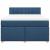 Pat box spring cu saltea, albastru, 140x200 cm, textil GartenMobel Dekor