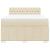 Pat box spring cu saltea, crem, 140x200 cm, textil GartenMobel Dekor