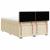 Pat box spring cu saltea, crem, 140x200 cm, textil GartenMobel Dekor