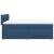 Pat box spring cu saltea, albastru, 140x200 cm, textil GartenMobel Dekor