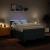 Pat box spring cu saltea, albastru, 140x200 cm, textil GartenMobel Dekor