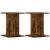 Suporturi de plante 2 buc. stejar fumuriu 30x30x40 cm lemn GartenMobel Dekor