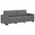 Set de canapele cu perne, 2 piese, gri închis, textil GartenMobel Dekor
