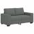 Set de canapele cu perne, 2 piese, gri închis, textil GartenMobel Dekor