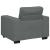 Set de canapele cu perne, 2 piese, gri închis, textil GartenMobel Dekor