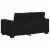 Set de canapele cu perne, 2 piese, negru, textil GartenMobel Dekor