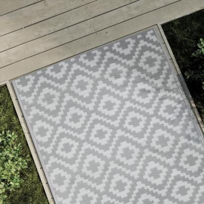 Covor de exterior, ARAKIL gri, 120x180 cm, PP GartenMobel Dekor