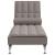 Șezlong de masaj cu sprijin, gri taupe, material textil GartenMobel Dekor