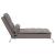 Șezlong de masaj cu sprijin, gri taupe, material textil GartenMobel Dekor