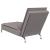 Șezlong de masaj cu sprijin, gri taupe, material textil GartenMobel Dekor
