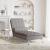 Șezlong de masaj cu sprijin, gri taupe, material textil GartenMobel Dekor