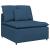 Modul central canapea modulară cu perne, albastru, 100 cm GartenMobel Dekor