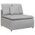 Modul central canapea modulară cu perne, gri nor, 100 cm GartenMobel Dekor
