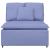 Modul central canapea modulară cu perne, albastru jeans, 100 cm GartenMobel Dekor