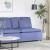 Modul central canapea modulară cu perne, albastru jeans, 100 cm GartenMobel Dekor