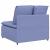 Modul central canapea modulară cu perne, albastru jeans, 100 cm GartenMobel Dekor
