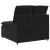 Modul central de canapea modulară cu perne, negru, 100 cm GartenMobel Dekor